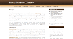 Desktop Screenshot of essays.bestessaytips.com