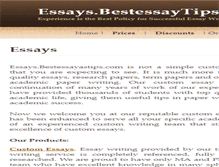 Tablet Screenshot of essays.bestessaytips.com